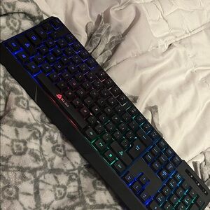 Klim RGB Backlit Gaming Keyboard - Black